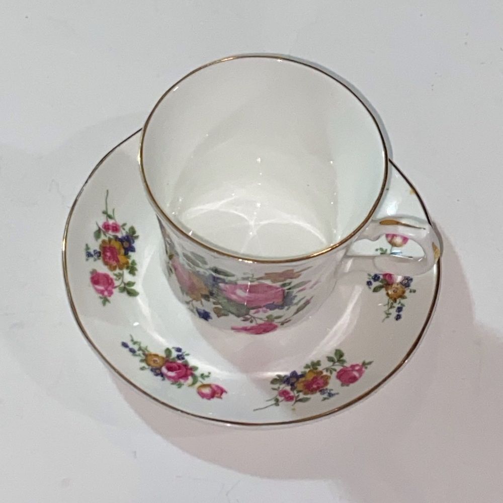 VTG, Springfield White Ceramic Tea Cup Plate Set - Picture 10 of 10